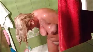 Quyến rũ nga dit em vo khách hàng hút bởi một mát-xa
